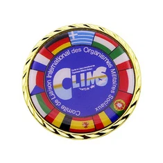 Pièce de défi commémorative en alliage de zinc en émail estampé 3D