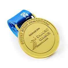 Personnalisation de la médaille de course de sport en métal